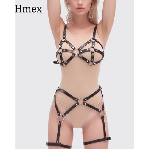 2Pcs Set Gothic Sword Belts Women Bra Harness Erotic Sexy Garters Lingerie Punk Suspenders BDSM Body Bondage Chest Belt Harnas
