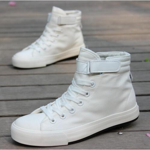 Hidden Heel 3/8CM Short Plush Sneakers High Top Canvas Shoes Men Warm Fashion Sale Platform Sneakers for Male Winter Sneaker