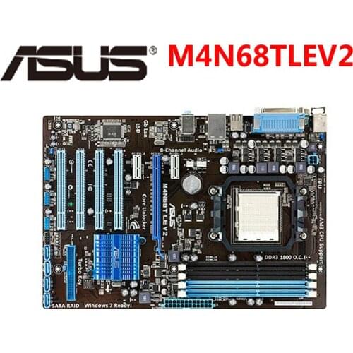 ASUS M4N68T LE V2 Motherboard M-ATX M4N68T LE V2 Socket AM3 Systemboard M4N68T DDR3 For NVIDIA nForce630A Desktop Mainboard Used