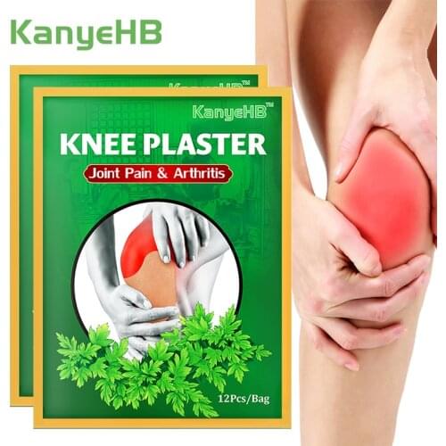 24pcs Knee Pain Medical Plaster Wormwood Extract Joint Ache Relieving Muscle Pain Sticker Rheumatoid Arthritis Painkiller Patch