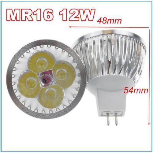 MR16 high power chip LED light bulb MR16 9W 12W 15W 12V dimmable LED spotlight warm white base LED light