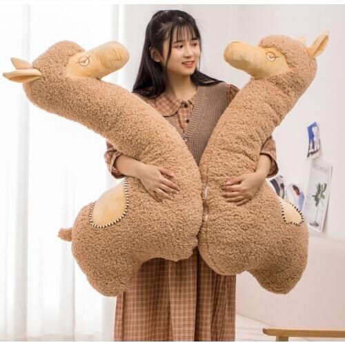 Soft and cute alpaca sofa pillow for childrens birthday gifts home decorations Valentines Day gifts Cartoon kid soothing sleep