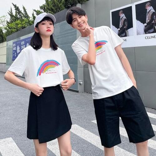New short sleeve class dress for summer 2021 couples clothes couples clothing