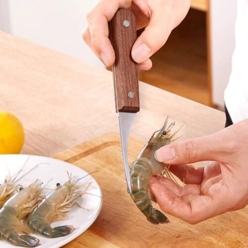 Stainless steel shrimp line knife to open shrimp and pick shrimp line to peel shrimp skin artifact