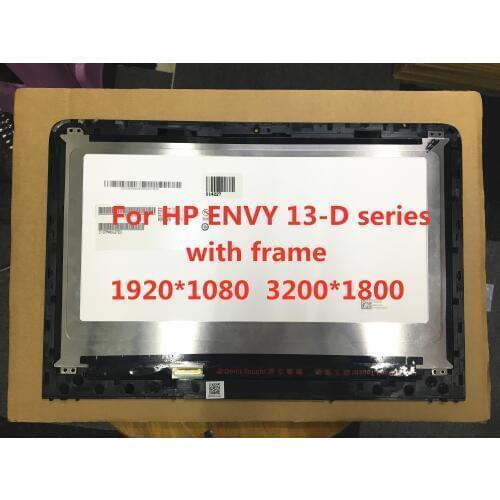 Original with frame For HP ENVY 13-D 010NR 054 023 24 46TU000 LCD screen assembly LTN133YL06 LTN133YL06-H01 B133HAN02.7