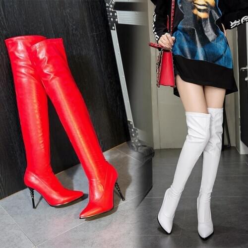 Autumn Winter lady Thigh High Boots 2019 New Shoes Women Boots Black Over the Knee Boots Sexy Female botas mujer zapatillas 39