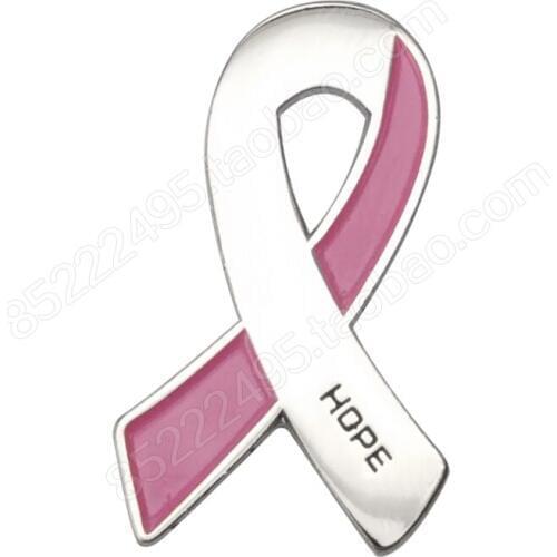 Breast Cancer Awareness Hope Pink Ribbon Lapel Pins