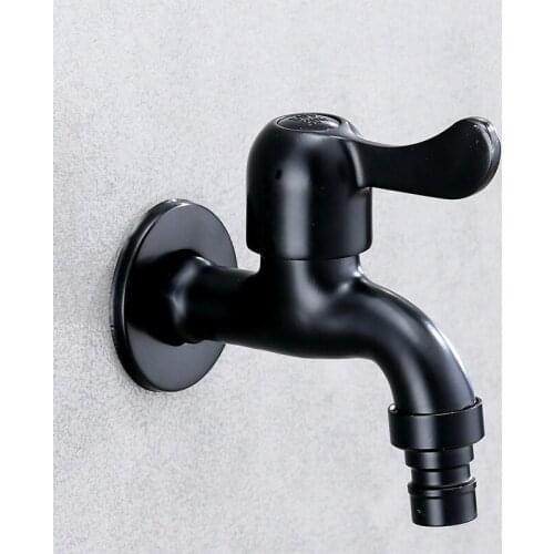 304 Stainless Steel Garden Faucet Wall Mounted Brushed Outdoor Bibcock Wash Basin Mop Washing Machine Faucet Torneira parede