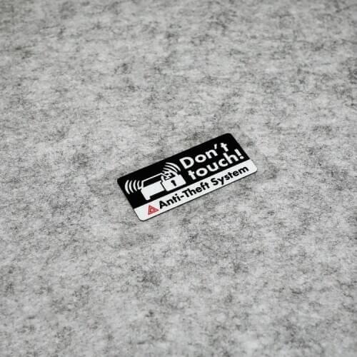 NO.S246 GalonDeco Car Safety Anti-theft System Warning Mark Car Sticekr Decals Waterproof Labels The Whole Body Car Stickers