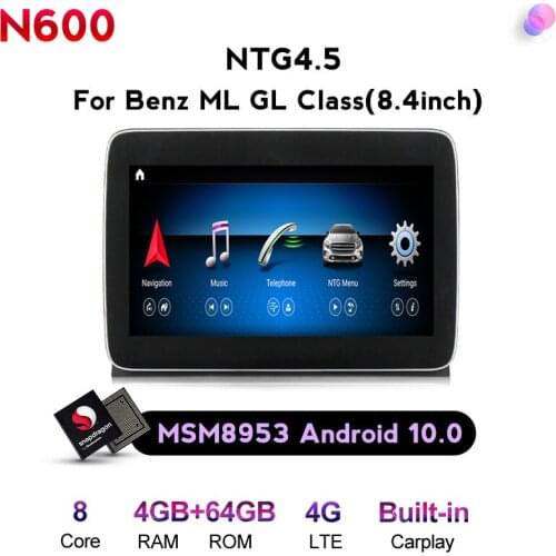 Snapdragon 625 Android 10 for Mercedes Benz M ML W166 GL X166 GLE Car Radio Multimedia Monitor GPS Navigation Carplay Head Unit