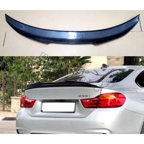 PSM STYLE REAL CARBON FIBER REAR TAIL WING TRUNK LIP SPOILER FOR BMW F32 F33 F36 4 Series 2014 2015 2016 2017 2018 2019