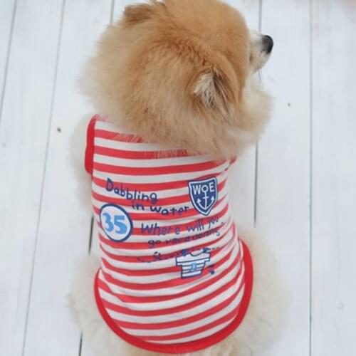 Zwemvest Hond Vestiti Cane Sphynx Pet Clothes Cat Summer Dog Cats Clothing For Pets Apparel Fashion Stripe Shirt for Cats Kitten