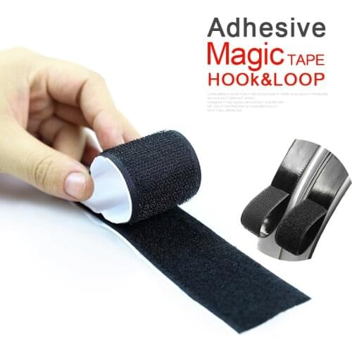 1Meter 30mm/60mm Car Mats Shading Mat Fixed Door Curtains Hook Loop Magic Tape Nylon Self Adhesivo Straps Stickers Velcr 3M Glue
