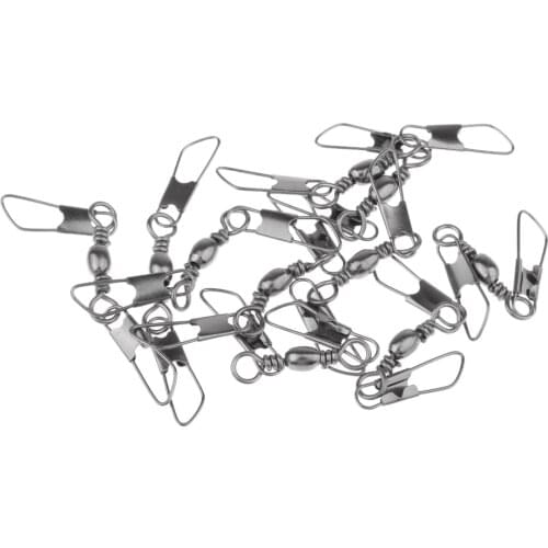 10pcs American Snap Fishing Swivels 10 Sizes