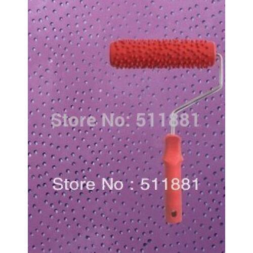 7'' NCCTEC liquid wallpaper print roller FREE shipping 180mm rubber roll flower mould quality paint embossed tools