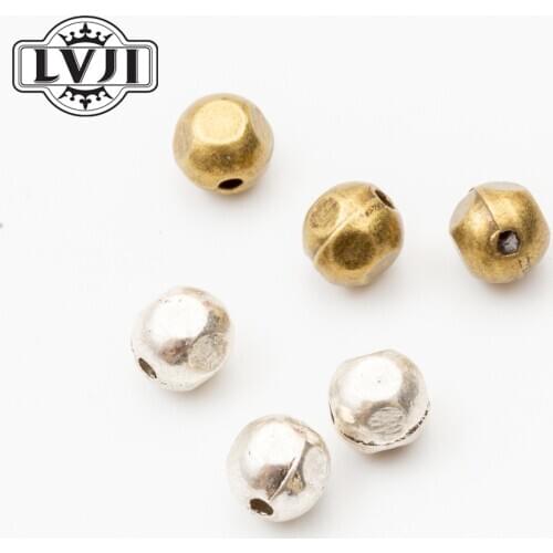 74pcs Vintage zinc alloy Small hole beads charms European bracelet DIY beads jewelry accessories 5914