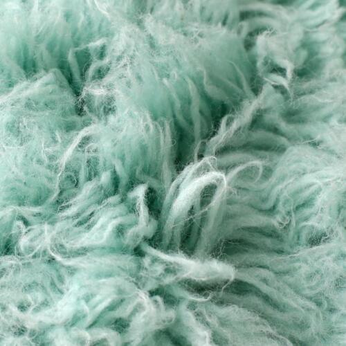 90*150 cm Mint Faux Wool Flokati Blanket Backdrop Newborn Photography Beanbag Covering Baby Photo Layer