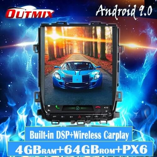 Car Radio For Toyota Alphard 2008-2015 Android Multimedia Player Tesla Vertical Screen GPS Navigation Stereo Audio Head Unit DSP