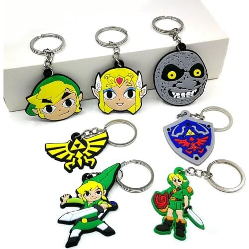 1pcs PVC Keychain Cartoon Figure Key Chain Anime Key Ring Holder Trinkets Accessory Jewelry Key Chain for Car Keys Decoration