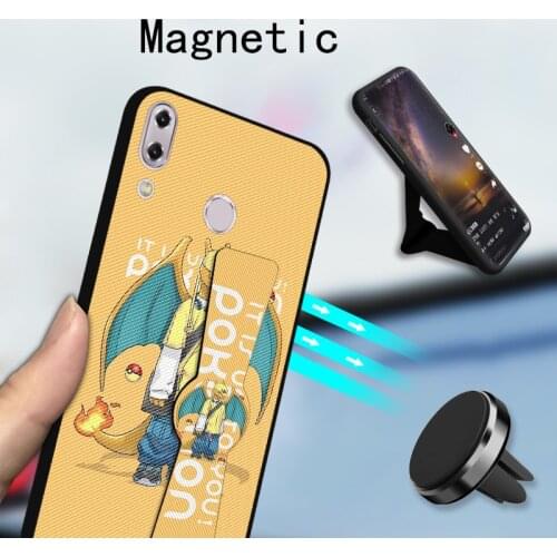 Phone Holder Case For Asus Zenfone Max Pro M2 ZB631KL ZB633KL Magnetic bracket Wrist Strap Cover For Asus 5Z ZE620KL ZS620KL