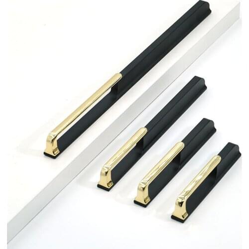 Wardrobe Door Drawer Handle Modern Simple Home Decoration Two In One Two Color Door Handle Cupboard Handles Door Knob