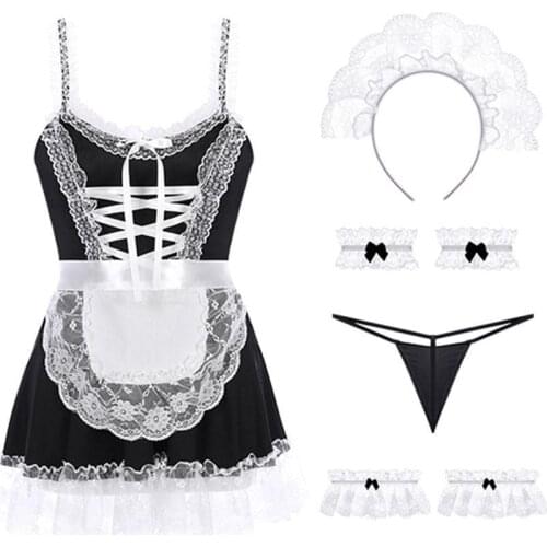 Hot Maid Suit Hot Costume Uniform Role Play Cute Women Sexy Lingerie Cosplay Costumes Maids Outfit Fashion Dress Dropshipping