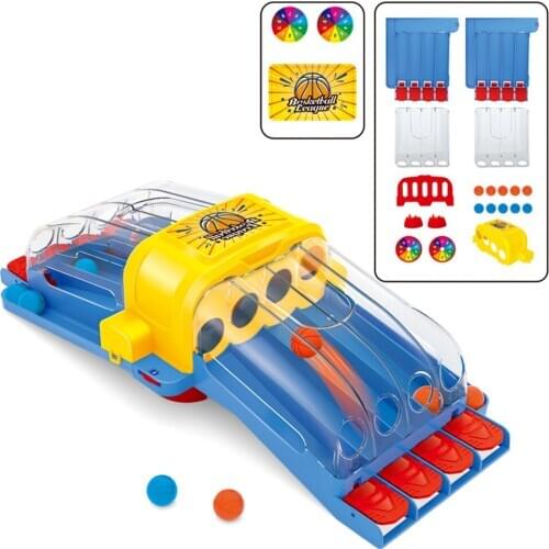 Parent-child Catapult Finger Basketball Puzzle Shooting Game Toys for 2 People Classic Educational Assemble Toys