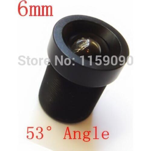 2Pcs 6mm 53 Degrees Angle IR Board CCTV LENS for both 1/3" and 1/4" Security Camera