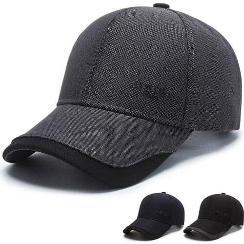 Cap mens baseball cap fashion versatile sun hat simple black autumn casual cap mens sun hat tide