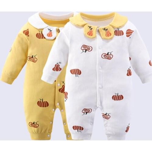 Spring Baby Girls Clothes Newborn Infants Romper Overall Autumn 100% Cotton Fashion Printing Girls Jumpsuit Toddler Girl Costume