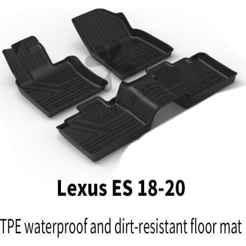 For Lexus ESCar Carpet Car Floor Mats Custom Car All-Weather Floor foot Mat Black Full Set Trim To Modified Accessories