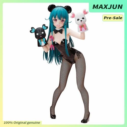 MAXJUN Genuine Pre-sale Anime KUMA KUMA KUMA BEAR! Figure YUNA Sexy black silk 37cm PVC Model toys Collection Action figure
