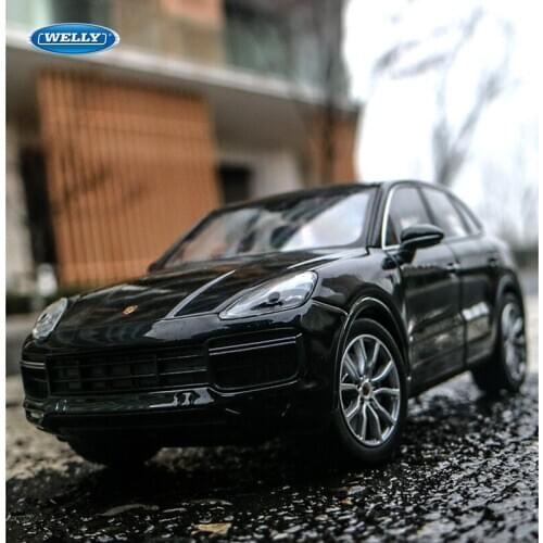 WELLY 1:24 Porsche Cayenne Turbo alloy car model crafts decoration collection toy tools gift