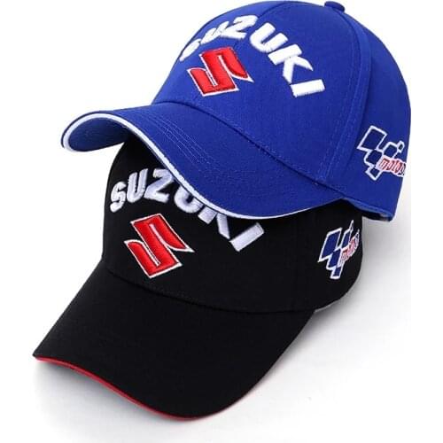 Fashion Cotton Racing Cap Outdoor Sport Baseball Caps SUZUKI 3D Letter Embroidery Casual Snapback Hat Motorcycle Car Trucket Hat