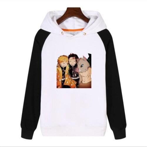 Man Woman Sweatshirt Anime Demon Slayer: Kimetsu No Yaiba Cosplay Kamado Nezuko Woman Japanese Clothes Cosplay Costume Wigs