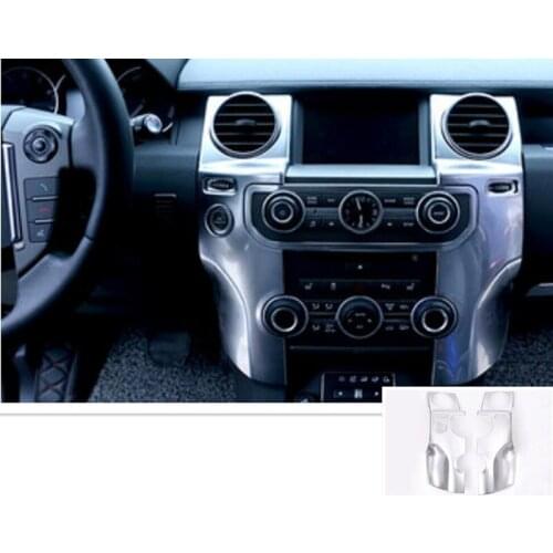 Newest For Land Rover Discovery 4 LR4 Accessories ABS Center Console AC Vent Cover Trim Stickers For LHD