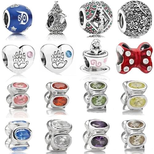NEW 100% 925 Sterling Silver 1:1 Sleepwalking Wonderland Teacup Teapot Baby Boy Charm Bead Fit DIY Original Bracelet Jewelry