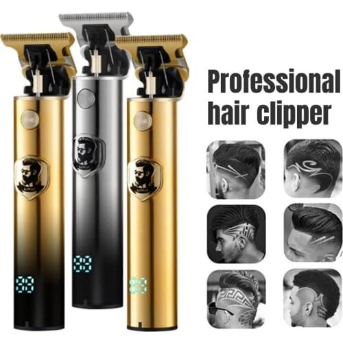 Professional Hair Clipper Electric hair trimmer Cordless Shaver Beard Trimmer 0mm Men Barber Hair Cutting Machine for men