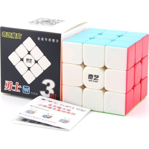 Qiyi Warrior W plastic 56mm 3layer 3x3 stickerless puzzle iq Magic cube