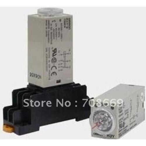 DC 24V H3Y-2 H3Y Delay Timer Time Relay 0-10 Second 10s 10sec 24VDC & Base