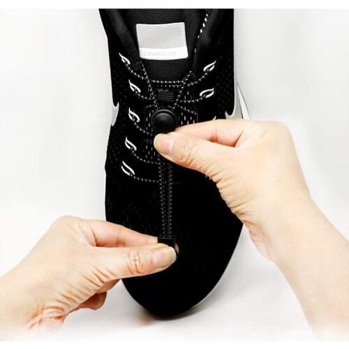 1 Pair Elastic No Tie Shoelaces Safety Reflctive Adjustable Lock Tieless Shoe Laces Night Walk Running Shoelaces