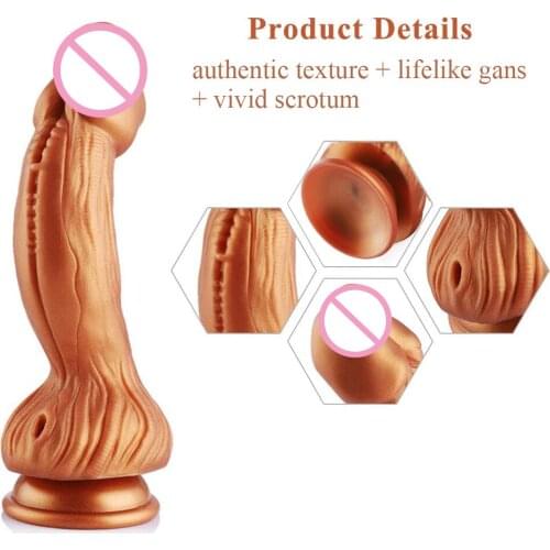 Silicone Large Dildo Realistic Tentacle Monster Cock Sex Toy with Strong Suction Cup Anal Stimulator Masturbator
