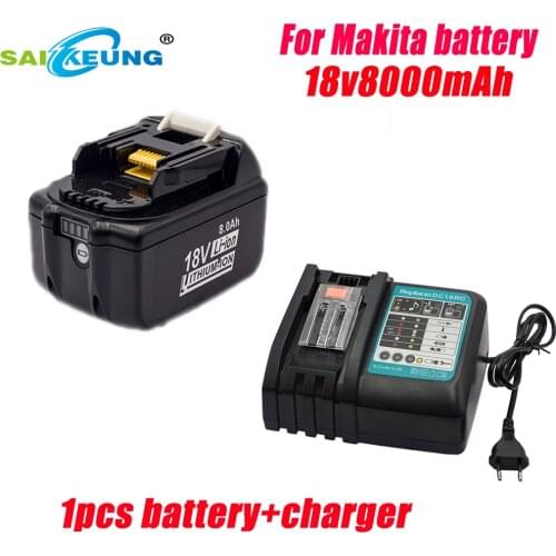 Replace Makita18V 8.0ah BL1850B BL1840B BL1860B BL1815 BL1830 Battery Compatible Makita18V Power Tool Battery