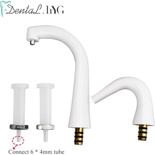 Dental Chair Unit Water flow Pipe flush pipe Spittoon Cupping Gargle Tube Ceramic Pipe Plumbing Dental Equipment