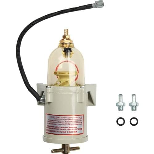 500FG Assembly With Heating Wire Fuel Filter Marine Boat Trucks 90GPH Boat Engine Fuel Water Separator