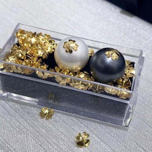 FOUR HEARTS Style Genuine 18K Yellow Gold Clasp Settings Mountings Findings and Component AU750 Jewelry