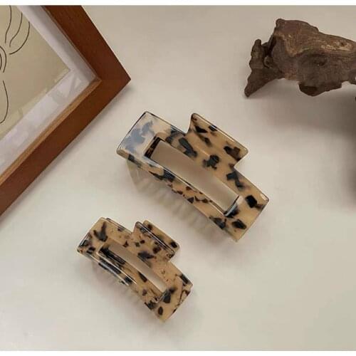 Women Korea Elegant Acetate Hair Claw Lady Fashion Large Back Head Hairpin