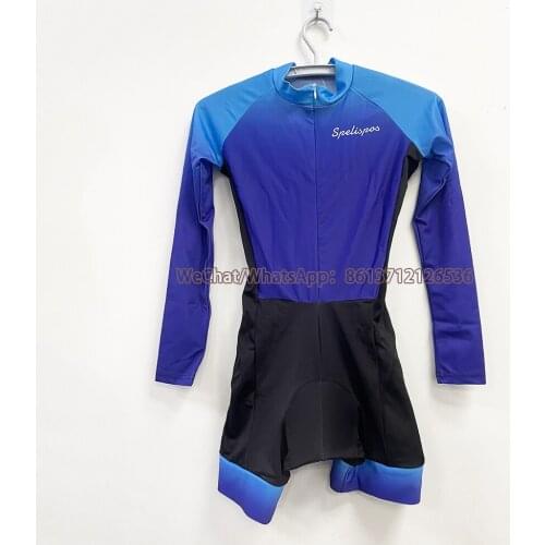 Womens Triathlon Cycling Suit Macaquinho Ciclismo Feminino Bicycle Bodysuit Set Custom One Piece Racing Bike Jersey Skinsuits