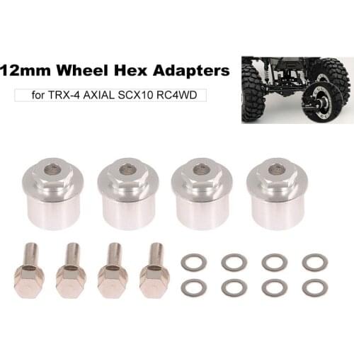 12mm Wheel Hex Adapters Wheel Widener for 1/10 RC Car Wheels AXIAL SCX10 RC4WD Modification RC Parts