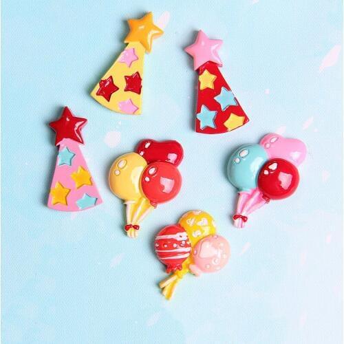 15pcs/lot Cute DIY Slime Supplies Toys Resin Mini Balloon Cream Slime Accessories Filler For Fluffy Clear Crystal Slime Gift